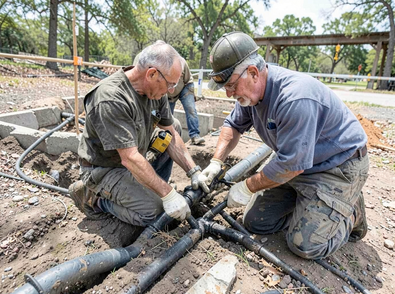 Underground Water Line Repair in The Colony, TX